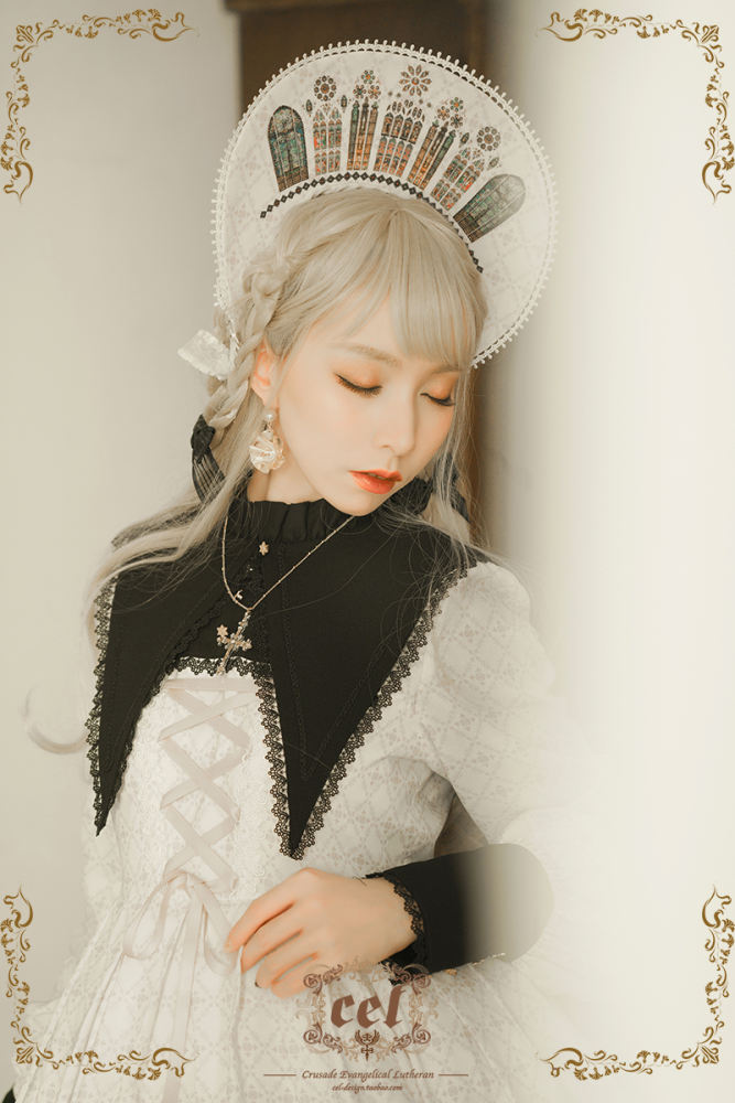 The Holy Cross Stained Glass Window Lolita Accessories