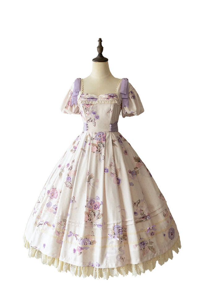 Forest Wardrobe ~Viola Tricolor'Summer Lolita OP Ready Made