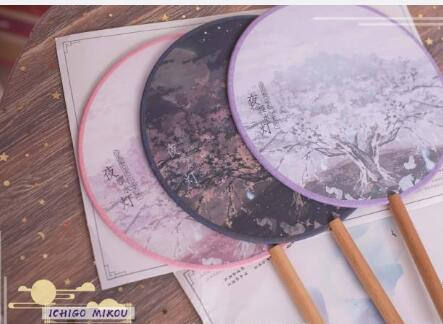 Ichigomikou Original Design Night Sakura Krathong JSK -Ready Made