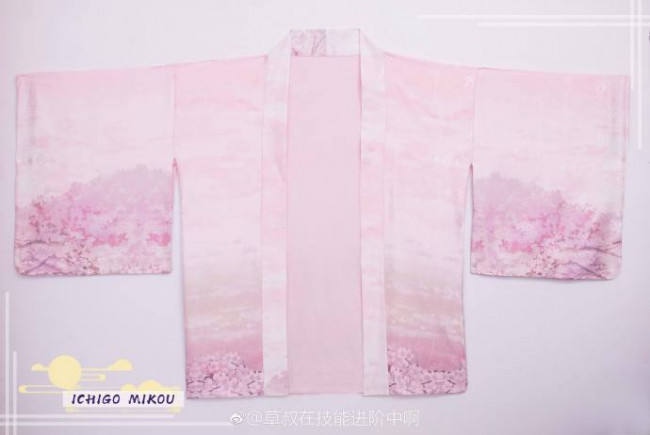 Ichigomikou Original Design Night Sakura Krathong JSK -Ready Made