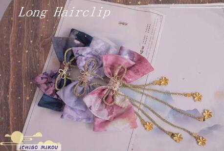 Ichigomikou Original Design Night Sakura Krathong JSK -Ready Made