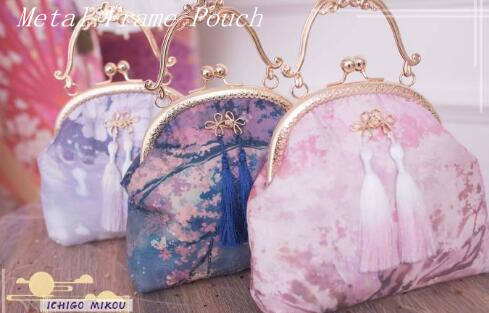 Ichigomikou Original Design Night Sakura Krathong JSK -Ready Made