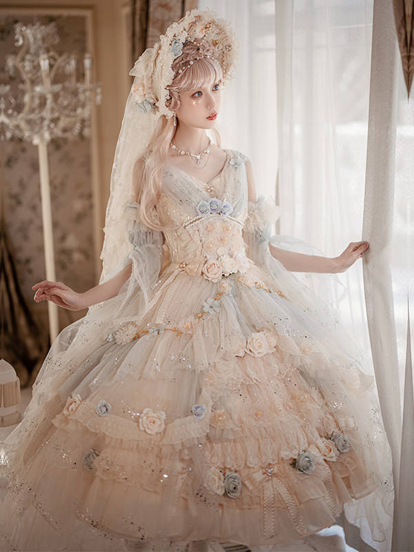 Flower Goddess Elegant Luxury Lolita JSK