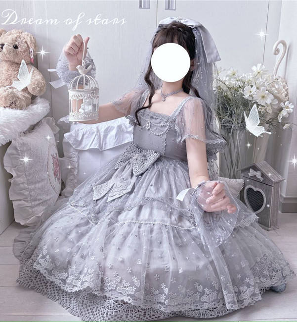 Sundial Dreams ~Soft Bridal Lolita JSK -Pre-order