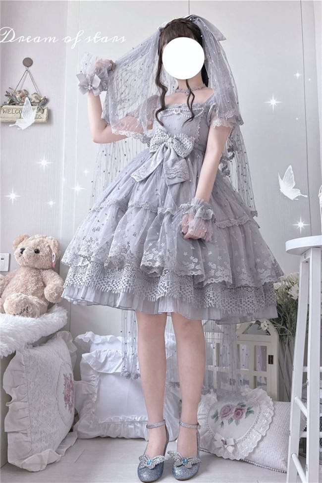 Sundial Dreams ~Soft Bridal Lolita JSK -Pre-order