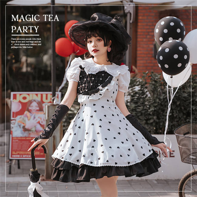 Magic Tea Party ~Heart Beat Sweet Lolita JSK -Pre-order