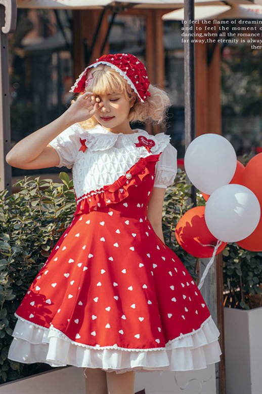Magic Tea Party ~Heart Beat Sweet Lolita JSK -Pre-order