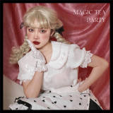 Magic Tea Party ~Heart Beat Sweet Lolita Short Sleeves Blouse -Pre-order