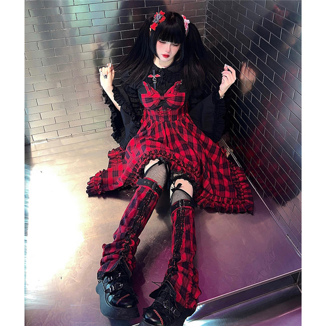 Withpuji ~Scarlet Punk Lolita JSK ☆Affordable Lolita Skirts