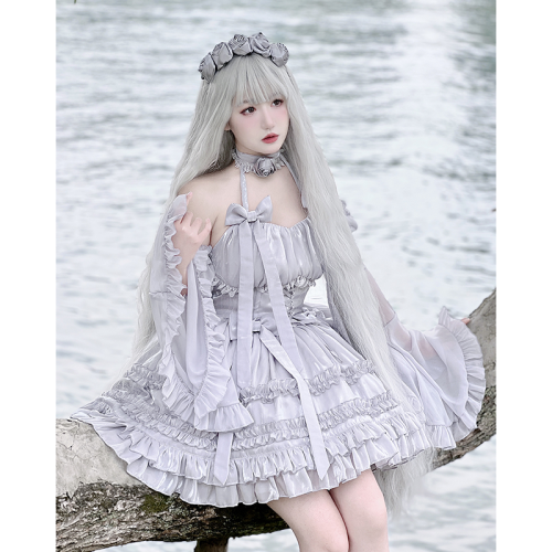 Diamond Honey ~Silver Snow Lolita JSK
