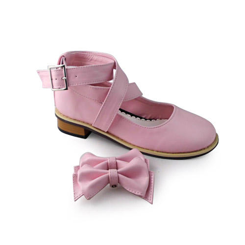 Black/White/Pink/Red Flat Heels Lolita Shoes