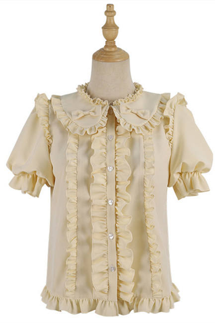 Elegant Chiffon Set-in Sleeves Lolita Blouse