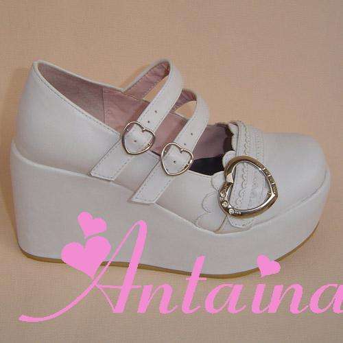 Sweet Heart Dark Coffee Lolita Shoes