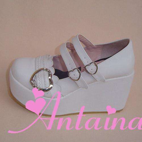 Sweet Heart Dark Coffee Lolita Shoes