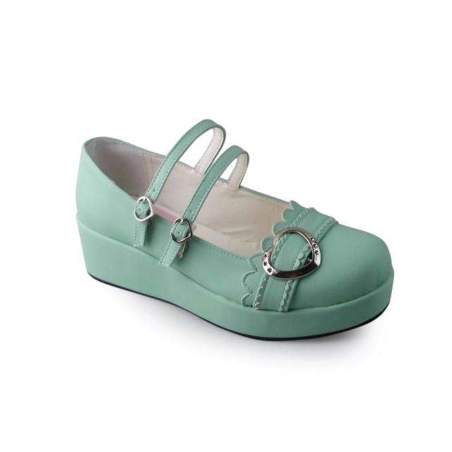 Sweet Heart Dark Coffee Lolita Shoes