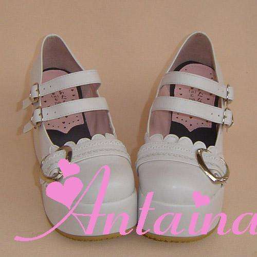 Sweet Heart Dark Coffee Lolita Shoes