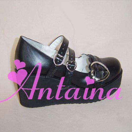 Sweet Heart Dark Coffee Lolita Shoes