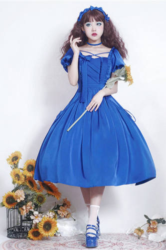 Klein Blue Elegant Lolita OP