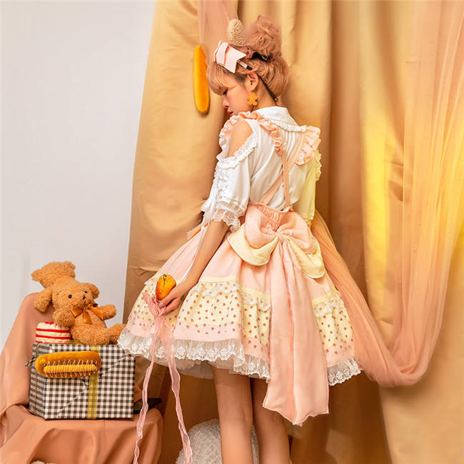 Daft Bears Dailywear Lolita Salopette -Ready Made
