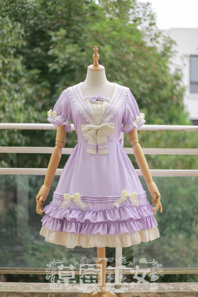 Strawberry Witch Sailor Style OP Lolita Dress