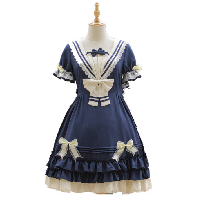 Strawberry Witch Sailor Style OP Lolita Dress