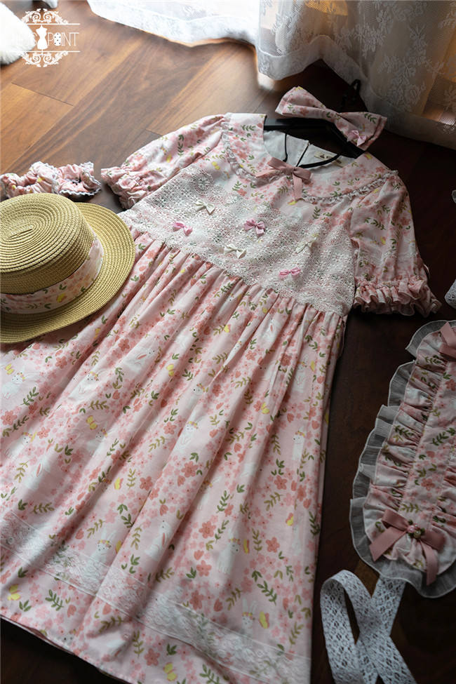 Miss Point ~Happy Summer Dress Daily Wear  Lolita OP Short Version -Pre-order