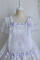 The angle embroidery apron