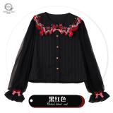 Butterfly Wing Sweetheart Embroidery Lolita Blouse/Moore's Ice Cream Shop Lolita Apron -Pre-order