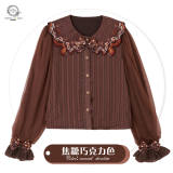 Butterfly Wing Sweetheart Embroidery Lolita Blouse/Moore's Ice Cream Shop Lolita Apron -Pre-order