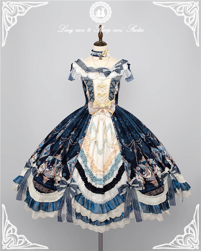Long Ears & Sharp Ears Lolita ~The Fairy Kingdom Elegant Lolita OP Set -Pre-order