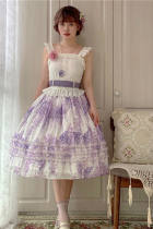 Miss Point ~Big-leaf Hydrangea Daily Wear Lolita Vest/Skirt -Pre-order