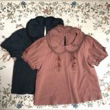 KINOKOKO ~ Petal Collar Cotton Short Sleeves Seven Colors Lolita Blouse