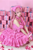 Diamond Honey ~Sweet Rosy Lolita Top + Skirt Set