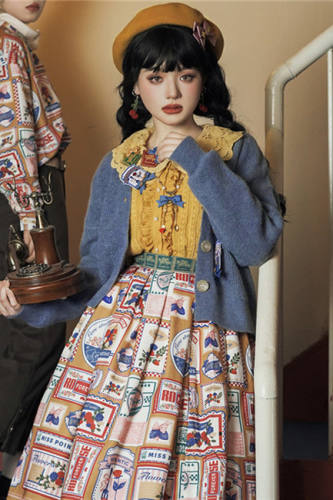Miss Point ~Roseberry Printed Lolita Skirt -Pre-order