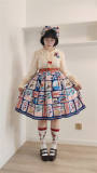 Miss Point ~Roseberry Printed Lolita Skirt
