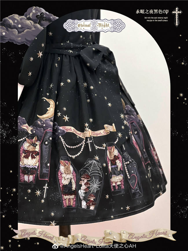 Angels Heart Lolita ~ Enteral Night Lolita OP/JSK -Pre-order