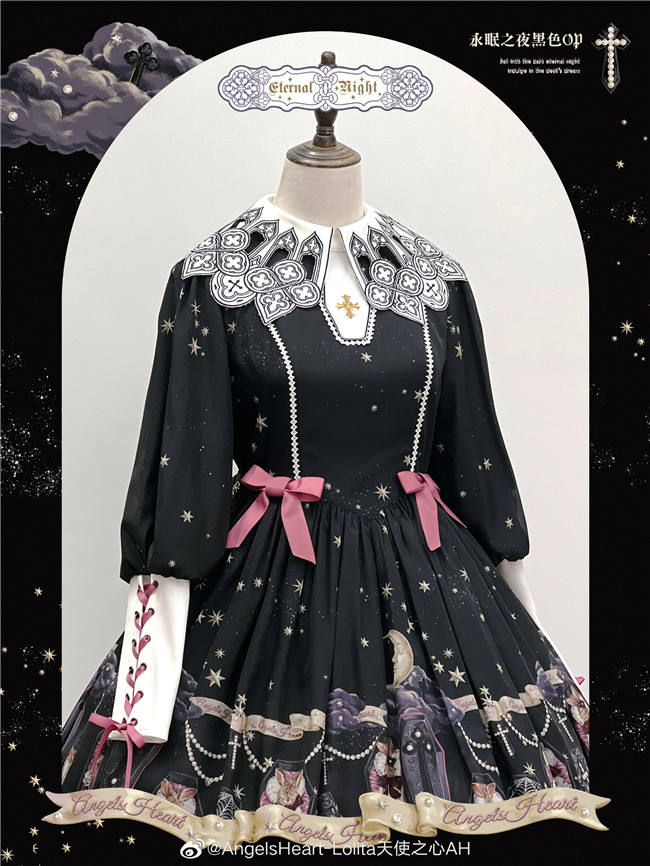 Angels Heart Lolita ~ Enteral Night Lolita OP/JSK -Pre-order