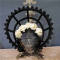 Black White Bonnet with Pearls