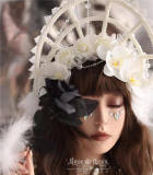 Rose Thorn Birdcage Crown Gothic Lolita Bonnet