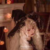 Rose Thorn  Polar Night Sky Halloween Lolita Witch Hat