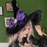 Rose Thorn  Polar Night Sky Halloween Lolita Witch Hat