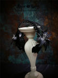 Rose Thorn Black Lily Gothic Lolita Headbow/Brooch