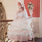 Daisy's Garden Vintage Lolita OP -Pink White