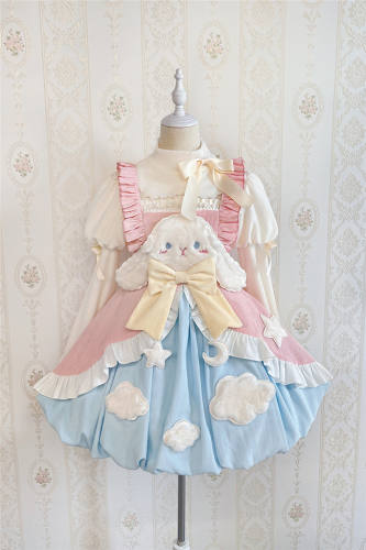 Alice Girl ~Sleep Rabbit Lolita JSK ,Sweet Lolita Jumpers - Gothic lolita  JSK - My Lolita Dress