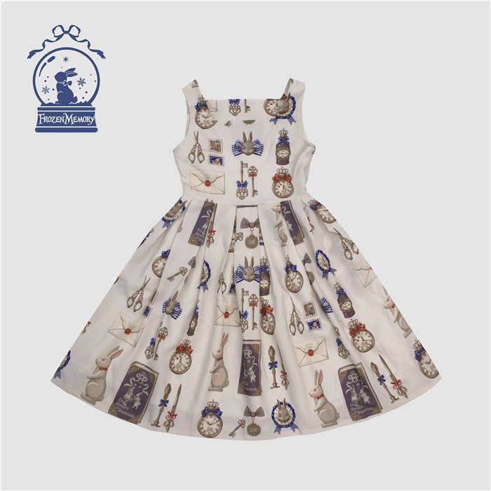 Frozen Memory ~ White Rabbit JSK - Ready Made Light Purple Size M - In Stock