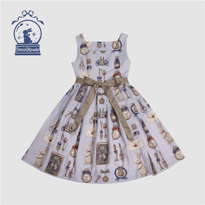 Frozen Memory ~ White Rabbit JSK - Ready Made Light Purple Size M - In Stock