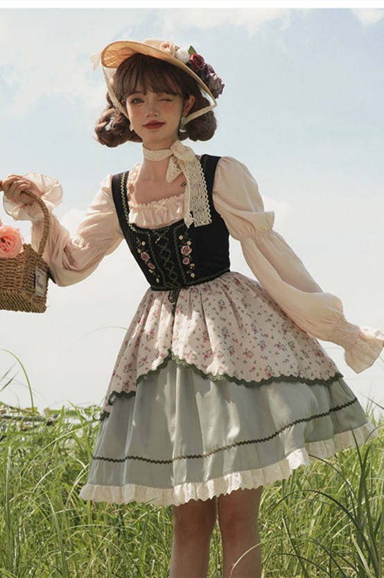Withpuji ~Heidi's Dream Embroidery Lolita JSK/Blouse