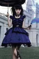 Withpuji ~Klein Blue Velvet Soft Lolita JSK