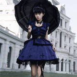Withpuji ~Klein Blue Velvet Soft Lolita JSK