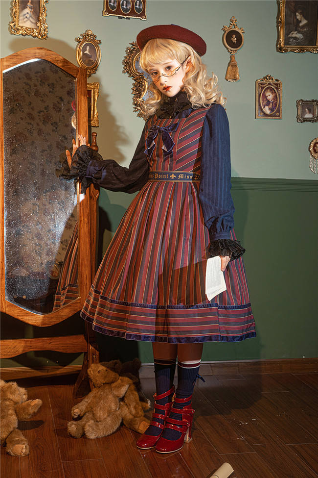 Miss Point ~The Pointe Estate Stripe Lolita JSK